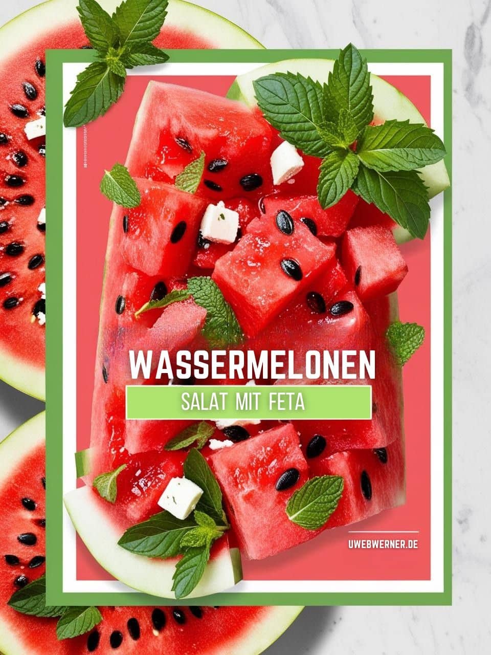 Wassermelone Salat mit Feta 4 wassermelone salat mit feta