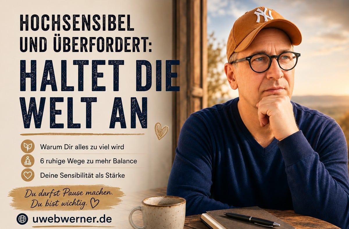 Hochsensibel - Haltet bitte die Welt an 4 hochsensibel - mann mit mütze denkt nach.