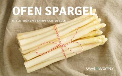 Ofen Spargel mit Zitronen Stampfkartoffeln