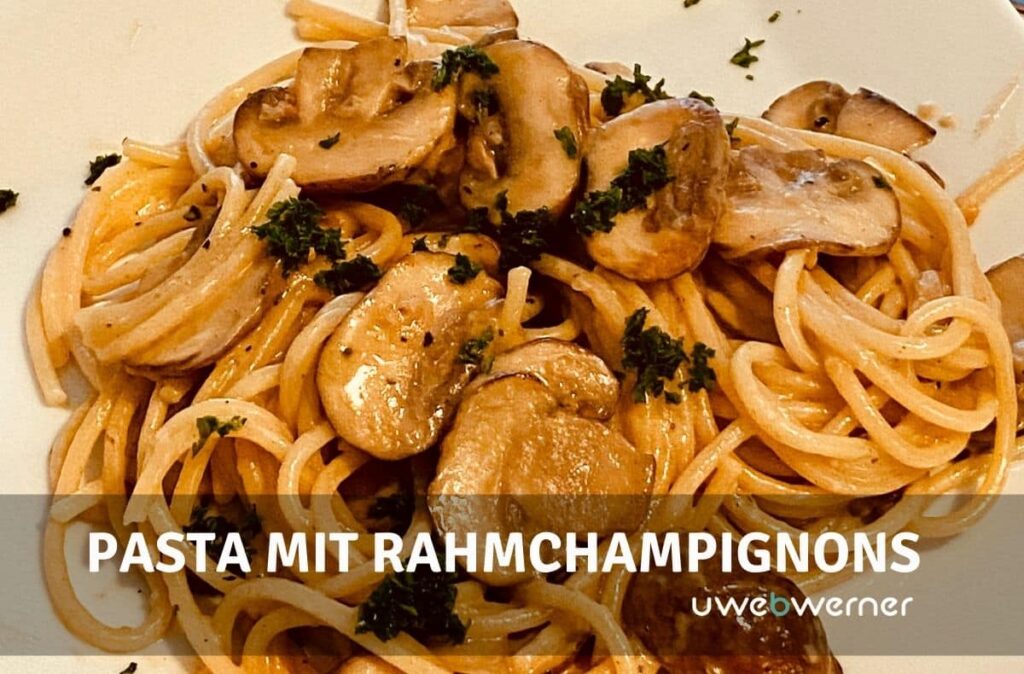 Spaghetti mit Rahmchampignons