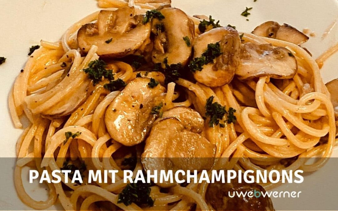 Spaghetti mit Rahmchampignons