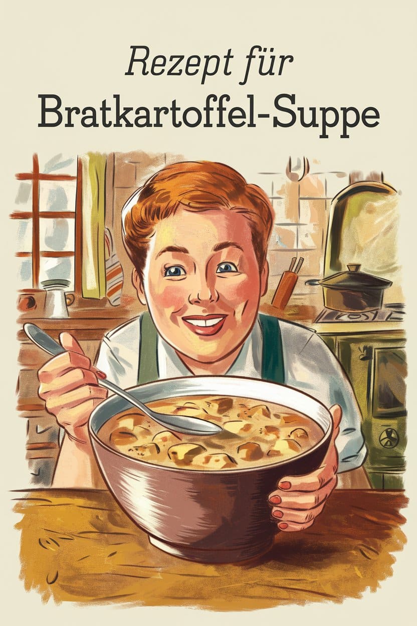 rezept für bratkartoffel-suppe
