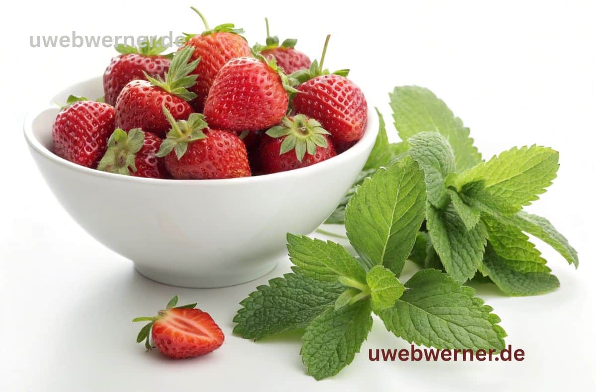 Erdbeersalat mit Feta: Ein sommerlich-frisches Geschmackserlebnis 1 erdbeeren und minze