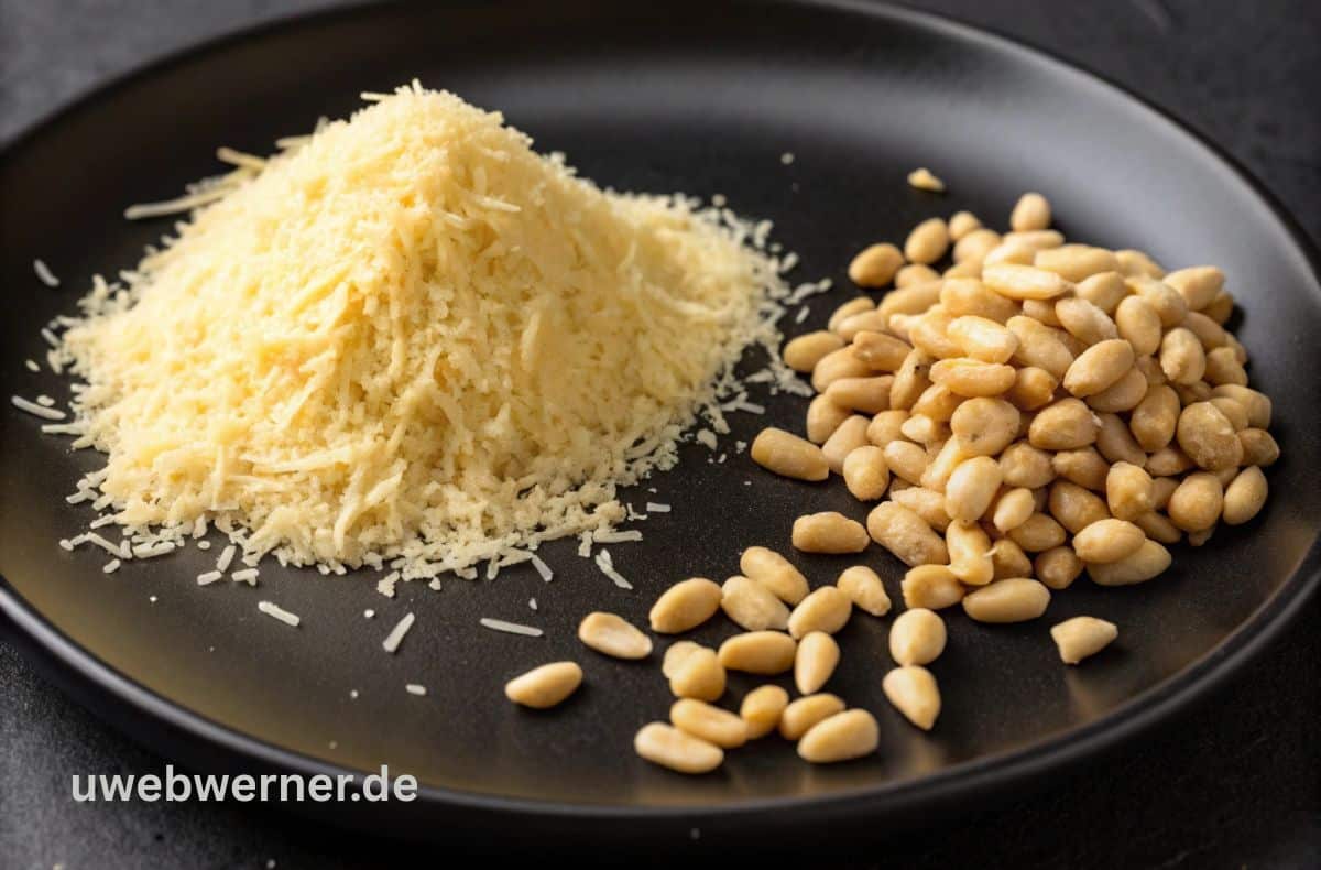 Avocado-Pesto: Cremiges Rezept mit frischer Note 2 pinienkerne und parmesan