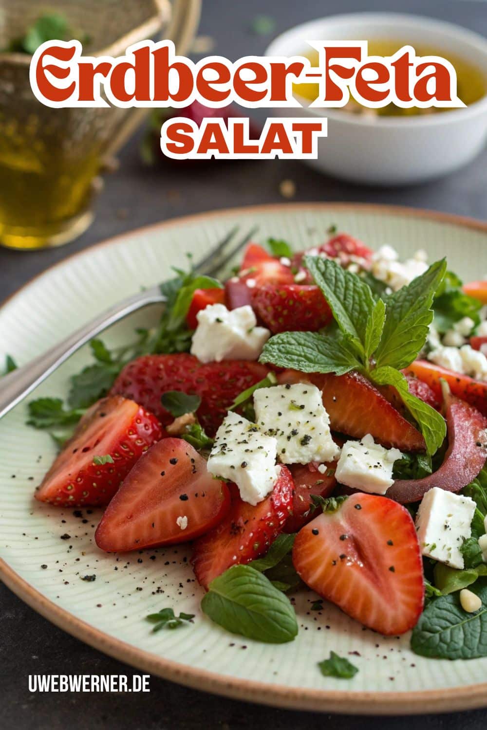 Erdbeersalat mit Feta: Ein sommerlich-frisches Geschmackserlebnis 4 erdbeer-feta salat