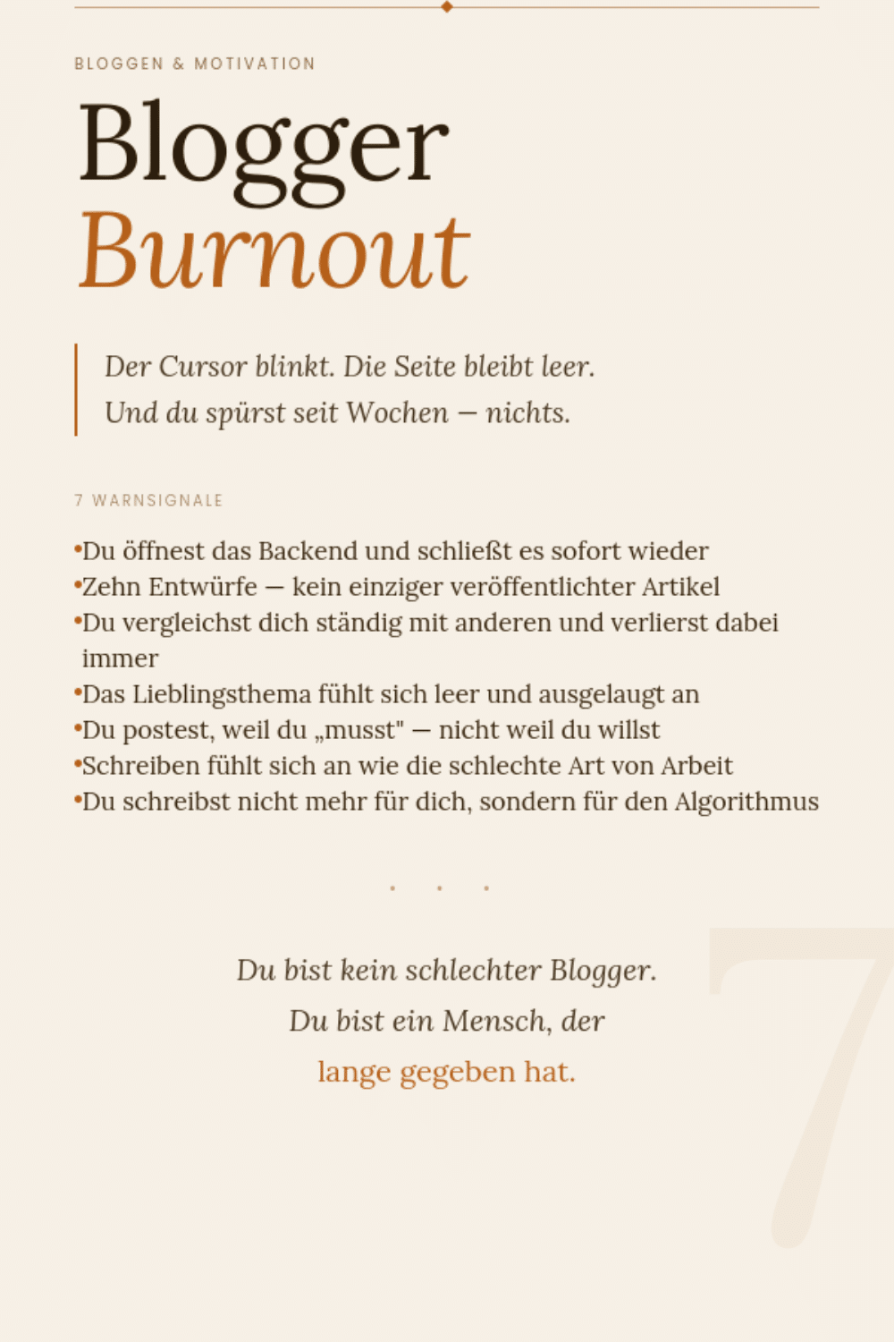 Blogger Burnout: wenn das Schreiben aufhört, Spass zu machen 4 blogger burnout