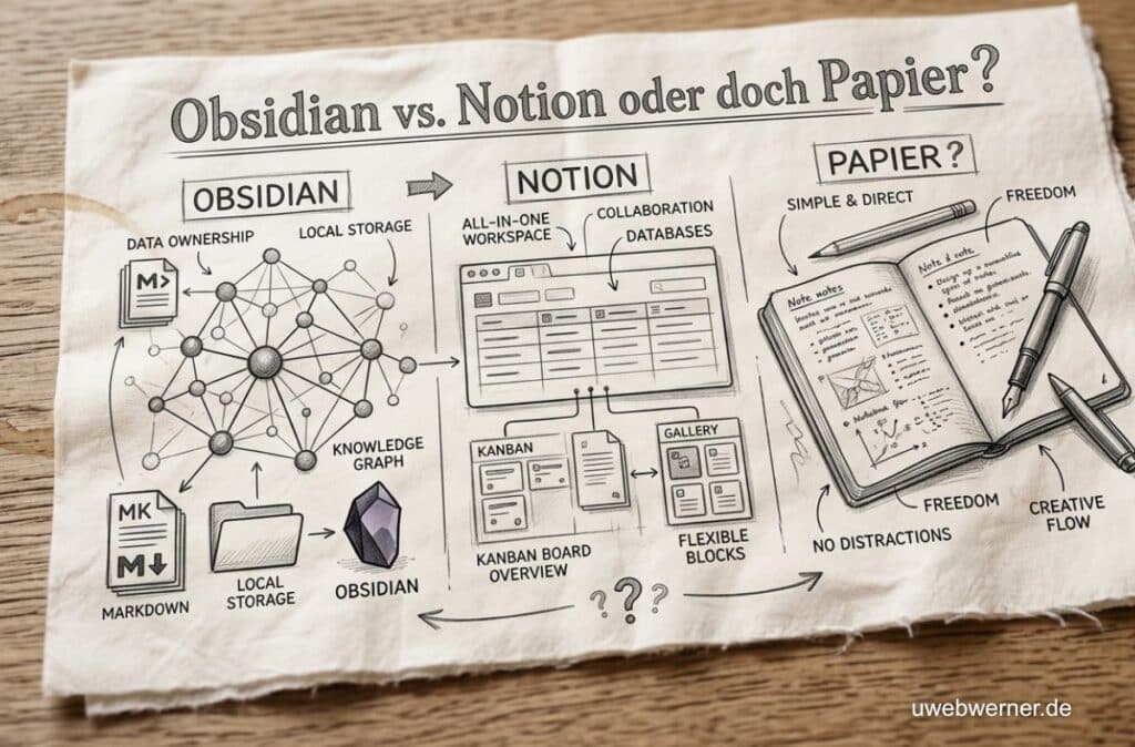 Obsidian, Notion oder Papier? Wie ich Ideen wirklich festhalte 9 obsidian notion blog notizen.jpg