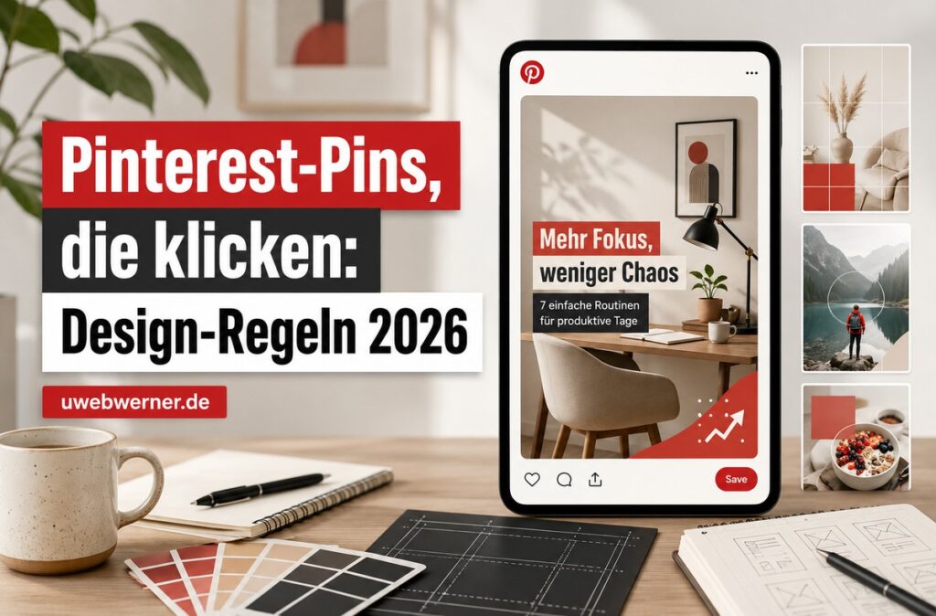 Pinterest-Pins, die klicken: Design-Regeln 2026 4 pinterest pins